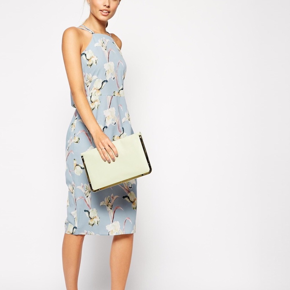 ASOS Drape Back Midi Dress